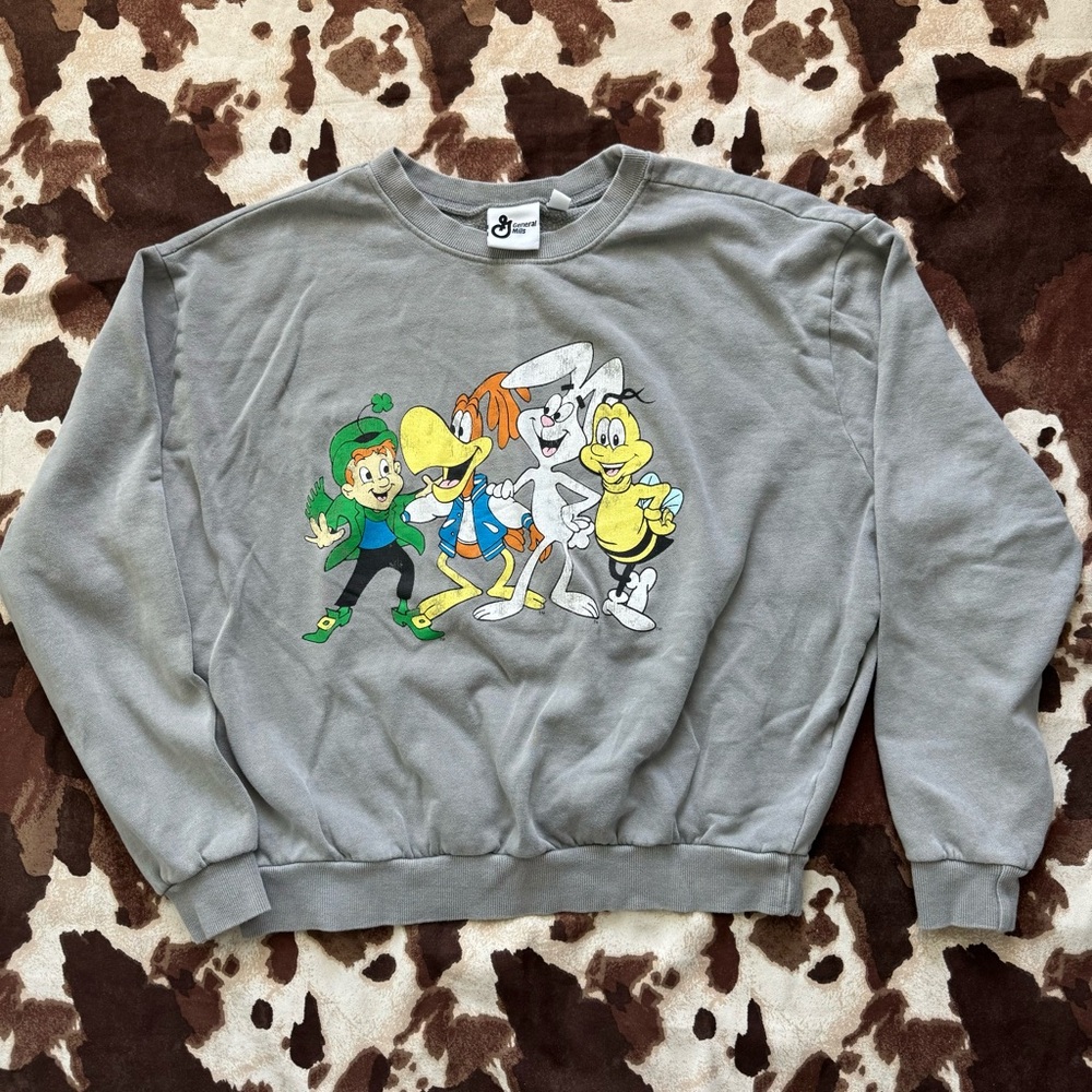 Cereal Character Graphic Sweatshirt